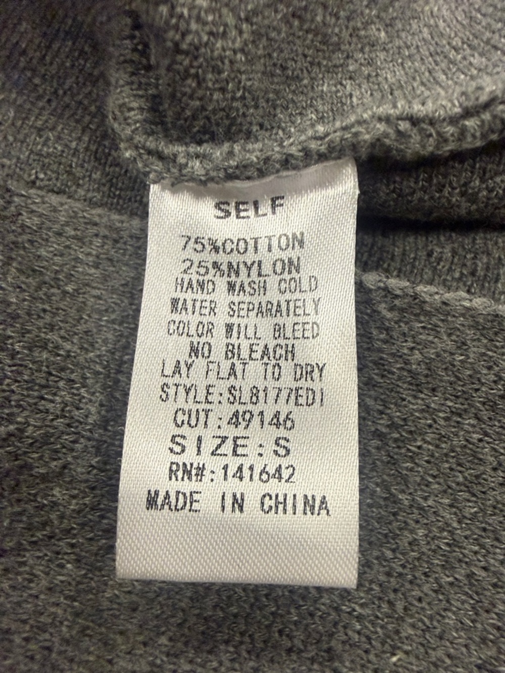 She + Sky Gray Circle Mini Flared Skater Skirt Size Small - Picture 7 of 8